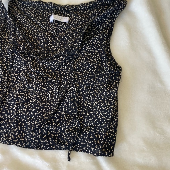 Flynn Skye Black and White Speckled Crop Top - Picture 2 of 6